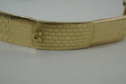 Omega Brick Style Bracelet Constellation model 368.813 rare vintage 18k yellow gold c. 1960's pre owned for sale houston fabsuisse