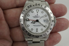 Rolex 16570 Explorer II w/ box & papers F series dates 2005 stainless steel modern automatic pre owned for sale houston fabsuisse