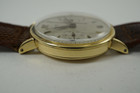Universal Geneve Uni-Compax Chronograph 18k yellow gold dates 1950's vintage pre owned for sale houston fabsuisse