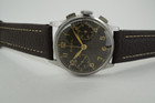 Bulova Chronograph stainless steel 1940's w/ black gilt dial vintage for sale houston fabsuisse