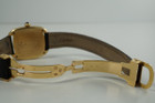 Cartier Gondolo ladies 18k w/ deployment strap dates 1970-80's vintage yellow gold pre owned for sale houston fabsuisse