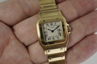 Cartier Santos ladies 18k yellow gold "Santos de Cartier" w/ box 1990's modern pre owned fabsuisse