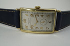 Patek Philippe Rectangle retailed by Tiffany 18k w/ extract dates 1929 pre owned for sale houston fabsuisse