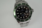 Rolex 16610 Submariner aka The Kermit w/ box, card & books c. 2007 pre owned original automatic stainless steel for sale houston fabsuisse