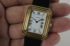 Cartier Rectangle Christallor 18k yellow gold original deployment c. 1970's preowned vintage for sale houston fabsuisse
