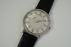 Longines Mystery Dial 18k white gold w/ factory diamond dial & case c. 1950's vintage pre owned for sale houston fabsuisse