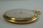 Gubelin Pocket Watch massive 56 mm 18k yellow gold open face Jaeger movement for sale houston fabsuisse