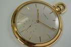 Gubelin 18k Yellow Gold 56mm Pocket Watch Movement by Jaeger LeCoultre c. 1960’s