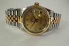 Rolex 16013 Datejust man's tutone new old stock w/ hologram & tags dates 1987 original finish pre owned for sale houston fabsuisse