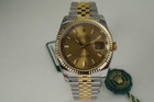 Rolex 116233 Datejust unworn w/ stickers, card and box dates 2015 yellow gold & stainless steel automatic pre owned for sale houston fabsuisse