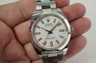 Rolex 116400 Milgauss white dial w/ card & box steel automatic c. 2008 pre owned for sale houston fabsuisse