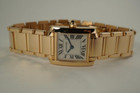 Cartier 2793 Tank Francaise 18k rose gold mint includes service pouch modern pre owned ladies watch for sale houston fabsuisse 