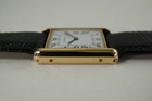 Cartier Classic Tank 18k  yellow gold traditional mans mechanical wind c. 1977 vintage pre owned for sale houston fabsuisse