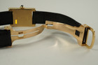 Cartier Tank Normale ladies 18k yellow gold w/ deployment dates 1990's modern pre owned for sale houston fabsuisse