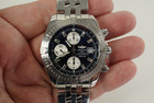 Breitling A13356 Chronomat Evolution Chronograph steel w/ papers modern automatic for sale houston fabsuisse