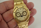 Audemars Piguet 25594 Royal Oak Day Date  & Moon Phase 18k c. 1980's pre owned automatic for sale houston fabsuisse 