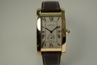 Cartier 811905 Tank Americaine 18k w/ Cartier deployant c. 1990's modern pre owned for sale houston fabsuisse