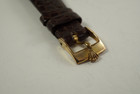 Rolex 4017 Cellini Asymmetrical original strap & buckle c. 1975 18k yellow gold pre owned for sale houston fabsuisse