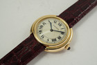 Cartier Vendome rare automatic 18k yellow gold man's model dates 1970's vintage pre owned for sale houston fabsuisse