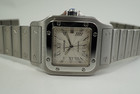 Cartier 2319 Santos Galbee steel automatic date c. 2000 pre owned for sale houston fabsuisse