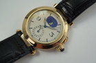 Cartier Pasha Moon Phase Calendar 18k w/ deployment and box c. 1991 pre owned for sale houston fabsuisse 