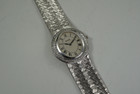 Piaget Bracelet Watch 18k white & factory diamonds dates 1970's vintage pre owned for sale houston fabsuisse