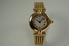 Cartier 1980 Collisee 18k yellow gold w/ beaded bracelet c. 1990's modern pre owned for sale houston fabsuisse