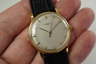 Audemars Piguet Round Sweep Second 18k yellow gold dates 1959-60 vintage for sale houston fabsuisse