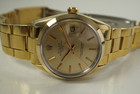 Rolex 1550 Date 18k electroplated automatic w/ oyster bracelet c. 1979 vintage pre owned for sale houston fabsuisse