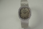 Patek Philippe 4174/1 Bracelet Watch factory diamonds c. 1970's  18k white gold vintage pre owned for sale houston fabsuisse