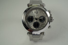 Cartier 2412 Pasha C Chronograph automatic steel c. 2000's pre owned for sale houston fabsuisse