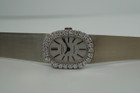 Patek Philippe 3377-1 Ladies Ellipse 18k white gold & diamond bracelet watch 1970's pre owned for sale houston fabsuisse