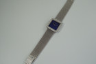 AUDEMARS PIQUET LADIES LAPIS & DIAMOND WATCH IN 18K WHITE GOLD FROM THE MID 1970'S