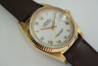 ROLEX 16018 DATEJUST SOLID 18KT YELLOW GOLD HEAD WHITE ROMAN DIAL DATES 1979-80