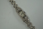 Art Deco Watch platinum and diamond 3  cts approximate dates 1920-30's ladies  antique vintage pre owned for sale houston fabsuisse