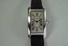 CARTIER TANK AMERICAINE 18K WHITE GOLD LADIES REF.1713 ORIGINAL STRAP c. 2000's