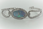 CHOPARD LADIES 18K WHITE GOLD & DIAMOND BRACELET WATCH MOTHER OF PEARL c.1970's