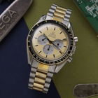 Vintage Omega Speedmaster Professional DD145.022 14k Gold Steel Rare Two Tone