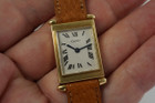 Cartier Obus 12850 18k Yellow Gold European Watch Co Backwind Rectangular c. 1940’s