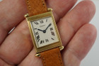 Cartier Obus 12850 18k Yellow Gold European Watch Co Backwind Rectangular c. 1940’s