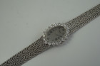 Chopard 18k White Gold Factory Diamond Bezel Ref. 5026-1 Women’s Bracelet Mesh Watch c. 1970’s