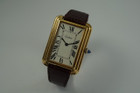 Cartier Gold Plated Tank 15716 Large Stepped Case c. 1970’s New York Edition