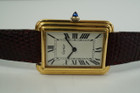 Cartier Gold Plated Tank 15716 Large Stepped Case c. 1970’s New York Edition