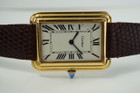 Cartier Gold Plated Tank 15716 Large Stepped Case c. 1970’s New York Edition