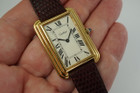 Cartier Gold Plated Tank 15716 Large Stepped Case c. 1970’s New York Edition