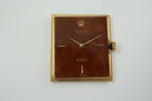 Rolex 18k Yellow Gold Cellini Ref. 4127 Exotic Wood Dial Dress Formal c. 1975