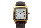 Cartier 18k Yellow and White Gold Two-Tone Bezel Santos Dumont Paris Mint Dial Ref. 15751 Rare c. 1990’s