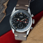 1960s Alsta - JP Pingouin Chronograph Broad Arrow Stainless Steel