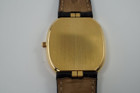 A fine preowned Patek Philippe Golden Ellipse in 18k yellow gold, crafted during the 2000s. A popular model from Patek for its perfectly proportionately oval case encasing a blue sunburst dial that glistens in the light beautifully with the shiny gold hour markers and hands. Paired with a black alligator strap for a casual and comfortable feel, with buckle that replicates the oval motif. 

Minimal scratches. 
Original blue sunburst dial, gold markers/hands and Patek crown. 
Case measures 31 x 36 mm, 6mm thick. 
Patek cal. 240, automatic winding.
Sapphire crystal. 
Patek Philippe black alligator strap (80% condition). 
Patek Ellipse 18k buckle 
20mm lug width. 
Modeled on 6 inch wrist.