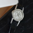 LeCoultre Vintage Ladies Mini 14k White Gold Backwind 1940s
